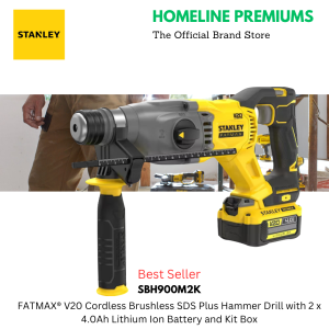 SBH900M2K-B1 STANLEY ® FATMAX® V20 BL SDS+ R HAM + 2X BAT + CHARGER + PRO-STACK