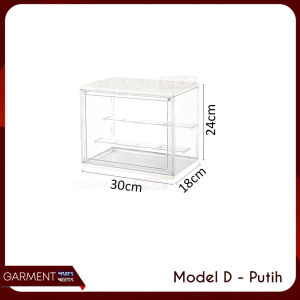 Kotak Display Transparan Box Acrylic Action Figure Stand Tingkat Rak Pajangan Bening Bagus Multifungsi