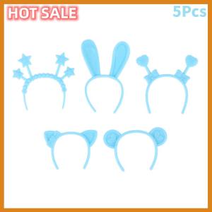 🔥🔥🔥dingdaocunz 5Pcs Dollhouse Miniature Headband Rabbit Cat Bear Ear Head Band Doll Mini Hairwear Hair Accessories for 30cm Doll