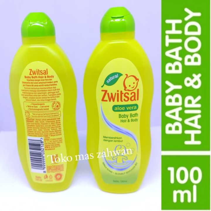 Zwitsal Baby Bath Hair & Body Aloe Vera Kemasan 100ml & 50ml
