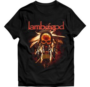 T-Shirt Kaos Musik Band LAMB OF GOD Bahan 24s