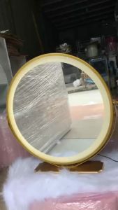 [FURNI HOME] Gương tròn led 3 màu cảm ứng gương để bàn makeup hàng nhập khẩu loại 1