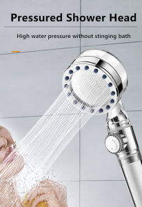 Turbocharged Pressurized Showerhead High Pressure Boost Handheld Bidet Sprays Shower Heads Bathroom Showerheads
