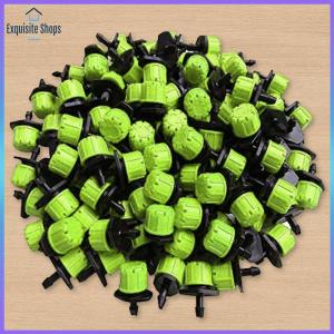 500Pcs 1/4 Inch Adjustable Irrigation Drippers Drip Irrigation Emitters Rotating Sprinklers for Balcony Yard Greenhouse