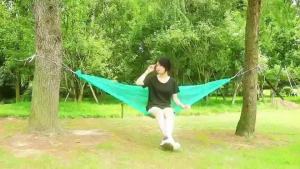 Outdoor hammock hanging chair camping hammocks knotless rope hard waterproof hammocks hiking camping