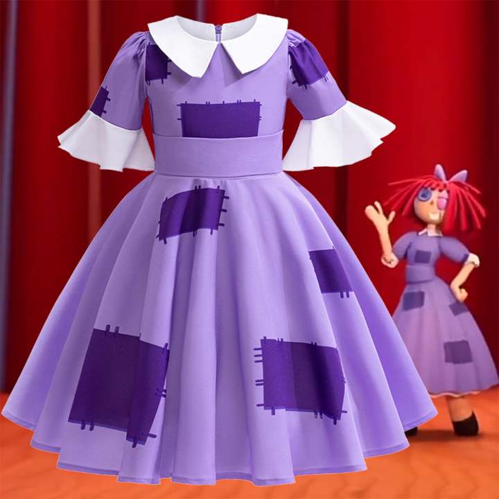Ragatha Dress for Girls Kids The Amazing Digital Circus Ragatha Costume ...