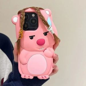 💯【Phone Case】+FREE Shipping 💯Diagonal bangs Shampoo Loopy Phone case For iPhone 14 15 Plus 11 12 13 14 15 Pro Max Xr Ruby shampoo beaver protective case anti drop cover that can Tie up the hair