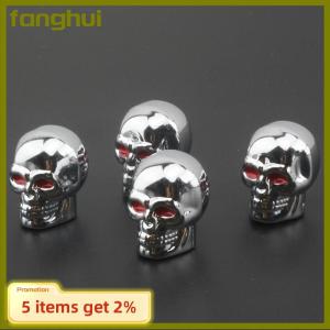 fanghui Skull Valve Caps ABS Car Wheel Plugs For Alloy Wheels Tire Valve Cap Auto Valve Cover Nipple Caps For Cars Motorcycles Bikes