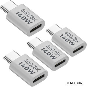 USB C Extender Adapter 40Gbps White USB C Male to Female Extension Adapter 8K 60Hz USB C PD 140W Type C Extender Support USB 4 Thunderbolt 4 Connector for MacBook Pro Dock Station