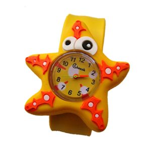 PLNBFG Bé trai Động vật hoạt hình Quà tặng cho trẻ em Slap Watch Đồng hồ kỹ thuật số Đồng hồ đeo tay thạch anh Chú ếch dễ thương