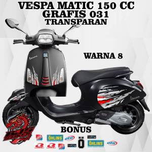 cod / stiker transparan vespa / stiker striping sticker transparan / stiker striping sticker transparan uv vespa primavera / vespa sprint grafis 31