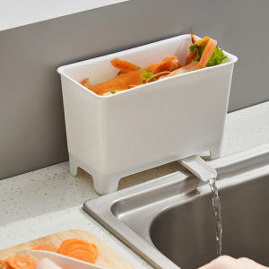 Kitchen Drain Trash Can Countertop Recycle Rubbish Bin Dry Wet Separation Storage Bucket Waste Bin Sink Garbage Cans Tools Accessories
