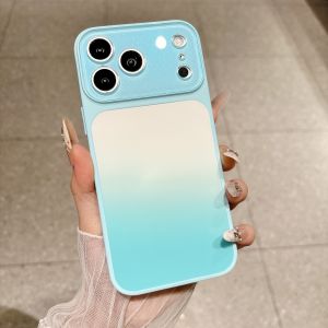 Bright Gradient Candy Anti-fall Bumper Case For iPhone 17 16 15 14 Pro Max Original Camera Protection Shockproof Hard Back Cover