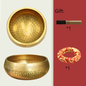 Nepal handmade Tibet Buddha sound bowl Yoga Meditation Chanting Bowl Brass Chime Handicraft music therapy Tibetan Singing Bowl