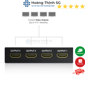 Bộ chia HDMI 1 ra 2 - 4K chia HDMI 1 ra 4 khuếch đại tín hiệu công suất 3D tách HDCP 1080P chất lượng cao