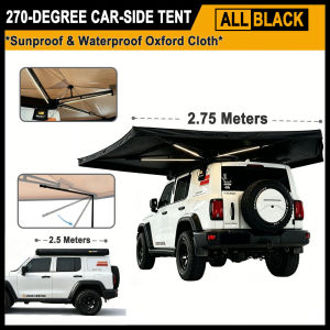 270-degree fold-out car side tent/canpony fully automatic car side tent with aluminum alloy case