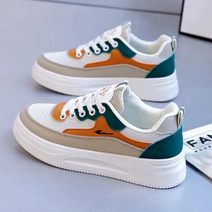 Sepatu Sport Sneakers 7011 Wanita Stylish Korean Style Import Shoes White Casual Sepatu Kekinian Elegan 2 Warna Tali Polos Anti Slip Trendy Fashion 7011