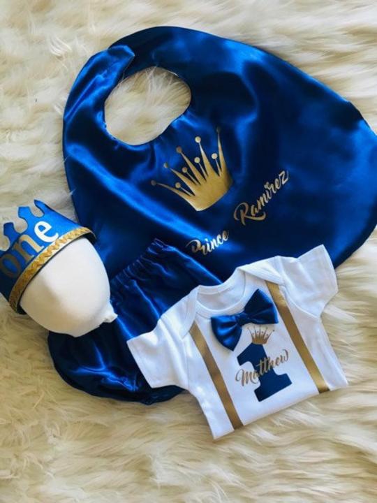 Royal prince best sale 1st birthday outfit