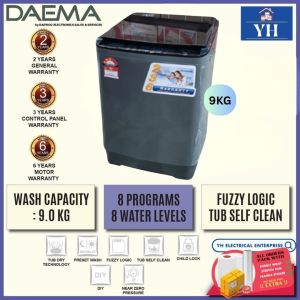 Daema DWF-9001Q Washing Machine Washer 9KG (DELIVERY KLANG VALLEY AREA ONLY)