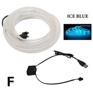 5m Mobil Suasana Interior Lampu 12V Mobil Fleksibel Cahaya Dingin Strip Lampu Dashboard Interior Mobil Led Strip Lampu Hias