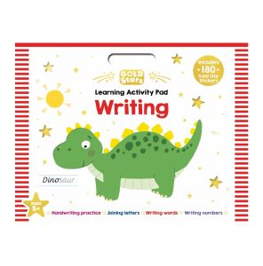 Gold Stars Giant Educational Pad Book for Kids To Learn About Preschool with Stickers (Ages 3-4)