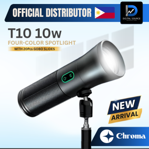T10 10w 4 Color Spotlight wit 20PCS Gobo Slides Studio Lighting Portable LED Video Light photography