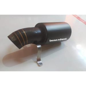 Knalpot JS Racing Black Doft Suara Bass Kering Universal Semua Mobil