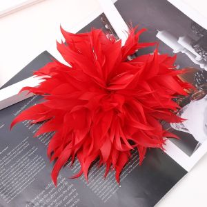 LUSIT Lông vũ Hoa Lông Vũ Kích thước lớn 18-20cm Làm thủ công Trâm cài hoa nhân tạo Thanh lịch Tự làm Phụ kiện trâm cài lông vũ Đám cưới