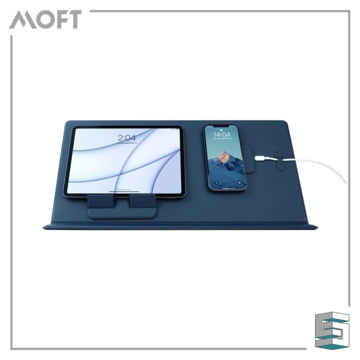 Mat Meja MOFT Set Digital Mat Meja Pintar Untuk Macbook, Komputer Riba, iPhone, iPad - Biru