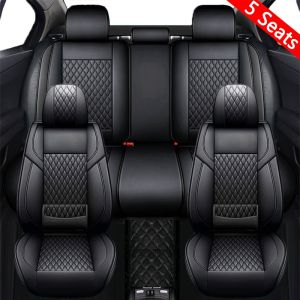 Suzuki Special Car Seat Covers Full Set 5 Seat Leather Car Seat Protector with Lumbar Support Waterproof Seat Covers Fit for SPresso Dzire Vitara Swift Ciaz Jimny Ertiga XL7