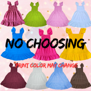 BELLE Dress for Kids Girl 4-7 Years Old Butterfly Sleeves OOTD For Kids Girl Fashion Wear Kids Dress Princess