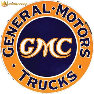 [winnereco] 30x30ซม.ป้ายวินเทจป้ายสังกะสี วินเทจป้ายสังกะสีกลม รถ  เยอรมันรถแบรนด์ย้อนยุครอบรถโปสเตอร์โลหะผนังศิลปะดีบุกป้ายแผ่นสำหรับบาร์ผับตกแต่งผนังป้ายไฟวินเทจ