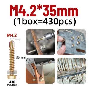 High-Quality 4.2mm Hex Socket Head Screw Set for Metal - 25/35/45/50/55mm Sizes
