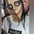 Topeng Hantu Jepang MOMO Halloween Scary Ghost Mask Halowen Cosplay. 