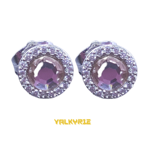 ต่างหูล้อมเพชร ต่างหูเพชรสวิส CZ แท้ 100% Valkyrie Boutique 💎 ต่างหูแป้น ต่างหูเสียบ ต่างหูเงิน ใส่ไม่คัน งานไม่ดำ100% ER-0544