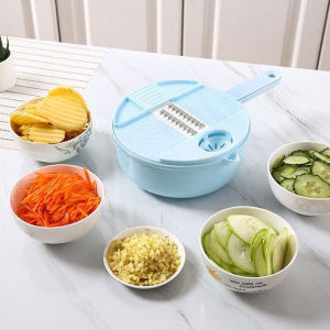 Bộ Dụng Cụ Nạo Bào Rau Củ Quả 12 chi tiết Đa Năng Siêu Tiện Lợi An Toàn Không Lo Đứt Tay