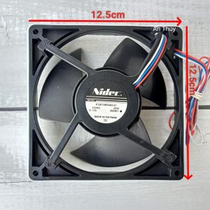 Quạt tủ lạnh HITACHI 3 dây 12V kích thước 12.5cm x 12.5cm NIDEC