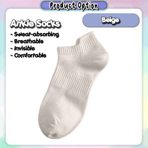 [Little B House] Men Cotton Ankle Socks Sports Running Breathable Socks Men 男短袜 Stokin Lelaki Pendek - SK27