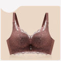 OK Bra 32-40ABC Cup Plus Size Women Sexy Lace Pattern Push Up Bras High Quality Massage Cups No Steel Rings Comfortable Breathable Gathering Underwear. 