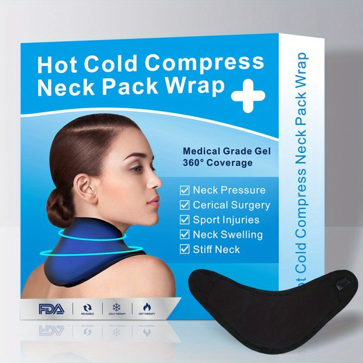 Reusable Gel Ice Pack For Neck Shoulders Neck Ice Pack Wrap Cold