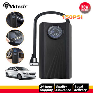 ปั๊มลมมอเตอร์ไซค์ 150PSI พร้อมหน้าจอ LCD สำหรับการเติมลมยางอย่างสะดวก