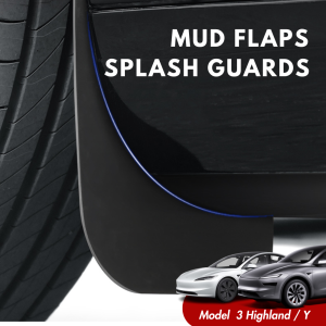 Tesla Model 3 Highland/Y Juniper Mud Flaps Splash Guard Front/Rear Mud Guards Anti Sand Car Fender