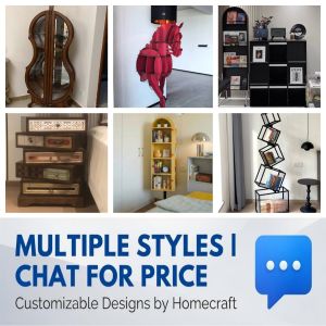 Creative Shape Storage Cabinet Artistic Display Shelf Bespoke Animal Geometric Design Customize Size Color BTO Condo HDB Statement Furniture