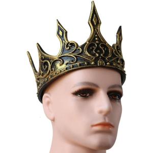 Hoàng gia Thời Trung Cổ Vua crowns Dây đeo điều chỉnh được vương miện tiaras hairband crownpiece cho dịp đặc biệt và văn hóa sự kiện