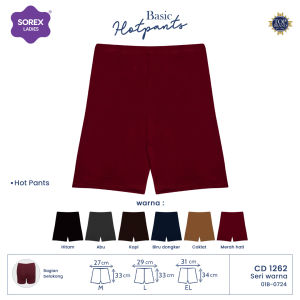 SOREX 1262 BASIC HOTPANTS - CD CELANA DALAM BOXER WANITA