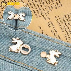 【N2HAO】 Removable Waist Tightening Buckle Invisible Snap Button Brooch Jewelry Jeans Pant Clothing Waist Buckle Waistband Adjust Tool