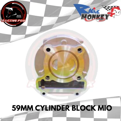 Racing Monkey 59mm Mio Cylinder Block Steelbore/Chromebore