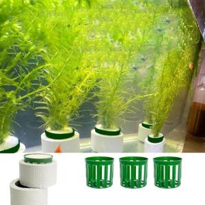 10Pcs Aquarium Water Weights with Basket and Cotton Fillers Ceramic Aquarium Rings For Aquarium Decoration