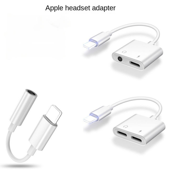 Suitable for Apple IPhone Earphone Adapter 2in1 3.5mm Sound Card
