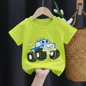 【C092】New Design Kids Korean Style Fashion Boys & Girls Cotton T-shirt Top Wear Clothes Children Shirt Dinosaur Cartoon